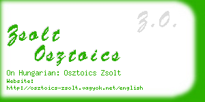 zsolt osztoics business card